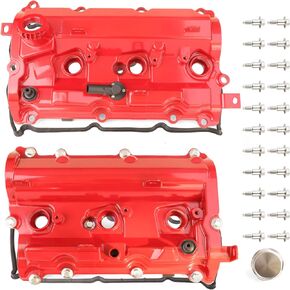 Aluminum Valve Covers Compatible with 2008-2019 Nissan 370Z Infiniti G37 QX50 Q70 Q60 Q50 Q40 M37 FX37 EX37 QX70 3.7L Replace 13264EY01E 13264EY01C