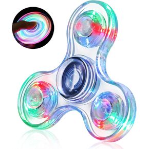 Gigilli Fidget Spinner for Kids Adults, Easter Basket Stuffers Classroom Light up Sensory Fidget Toys for Kids 3-5 4-8, Glow in The Dark Hand Fidget Spinner for ADHD Autism Boys Girls Birthday Gifts
