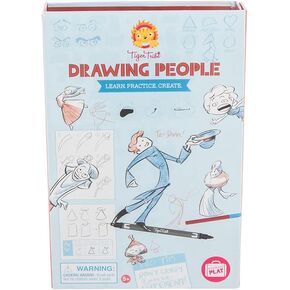 Tiger Tribe: Drawing People - Learn. Practice. Create, Drawing Set & Guide, Learn New Techniques, Art Notepad, Pen, Pencils & More, Kids Ages 5+