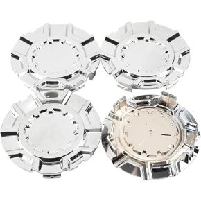 Wheel Center Caps for Chevrolet Silverado 1500#22871243 with 20" 10 Spoke, 4 Pack Chrome Center Cover Replacement for Rim