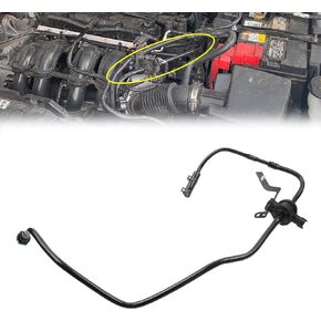 Dasbecan D2BZ-9C047-B Fuel Evaporative Emissions Vapor Canister Purge Valve Solenoid with Hose Lines Compatible with 2014-2019 Ford Fiesta 1.6L Replaces# D2BZ-9C047-F