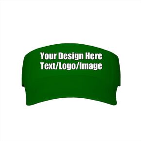 Custom Visor Hat Empty Top Baseball Caps Personalized Text Beach Cap, 40 Colors