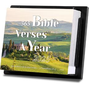 2025 Bible Calendar - Bible Verses Calendar 2025 from Jan 2025 - Dec 2025, 365 Days Desk Calendar 2025, 5.94" x 4.92", Thick Paper, Adjustable Easel