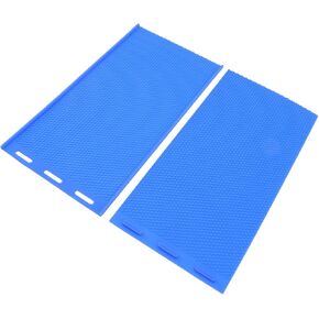 TOPINCN 2Pcs Silicone Beeswax Maker Flexible Beeswax Impression for Candle Making Silicone Beeswax Sheets Press Embosser Machine