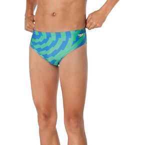 Speedo Unisex Adult Modern St Vortex Maze Brief, Team Royal Blue Bright Green, 38 US