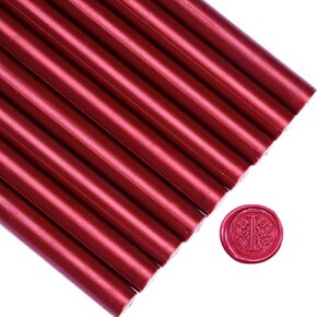 Glue Gun Wax Seal Sticks - Blood Red - Homemade Wax Seals for Wedding Invitation, Thanks Cards Envelopes, Snail Mails, Gift Wrapping