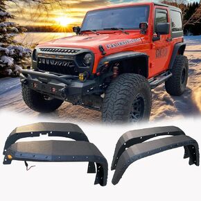 Fender Flares Compatible for Jeep Wrangler JK JKU 2018 Blade Concept Design - Enhance Your Off-Roading Experience with Superior Style and Durability (Without Innder Fenders-MTN49013JK)