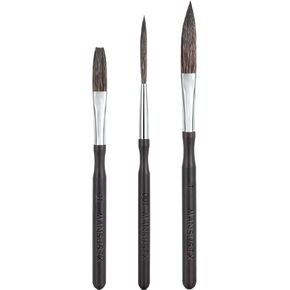 Starter Pinstriping Brush Kit, High Performance Striping Brushes, Long Liner Brush,Script Liner Brush,Sword Brush, Scroll Brushes, Professional Art Paintbrushes Paint Brushes(3pcs)