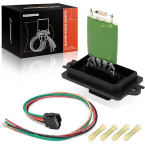 A-Premium HVAC Blower Motor Resistor with Wire Harness Kit Compatible with Jeep Vehicles - WK Series Grand Cherokee 2005-2007, XK Series Commander 2006-2007, Replace# 5143127AA