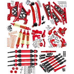 Upgrades Part for 1/10 Slash 4x4 VXL,Alloy Suspension Arm,Shock Absorber,Caster Block,Steering Blocks,Stub Axle Carriers,Steering Bellcranks,Shock Tower,Body Mounts,Drive Shaft,Links,Navy Blue