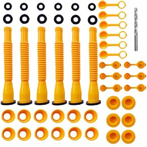 Gas Can Spout replacement, 6 Kit Gas Can Nozzle for Most 1/2/5/10 Gal Oil Can