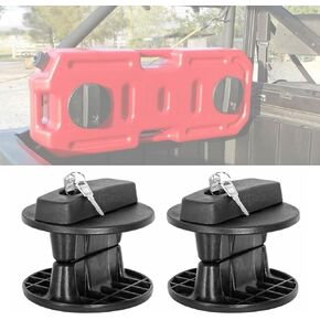 Gas Can Mount, EBESTauto Oil Mounting Lock 5gallon Gas Tank Cans Lock Pack Mount Lock for 20L red fuel tank barrel(2pcs)