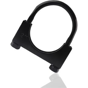 2 Inch Exhaust Clamp,Heavy Duty Exhaust Pipe Repair Clamp,Universal U Bolt Clamp Muffler Clamp for Fastening Most Household & Car Accessories Pipelines (2 inch)