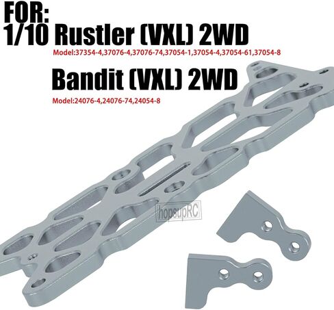 جزء ترقية الهيكل العلوي من سبائك الألومنيوم RC لـ 1/10 Rustler/Bandit (VXL) 2WD.#3729.أحمر in Saudi Arabia