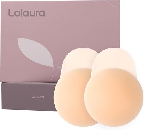 Lolaura Nipple Covers with Lift for Women, Reusable Silicone Breast Pasties, Push Up Invisible Petals, for Strapless Backless in Saudi Arabia