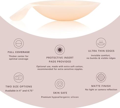 Lolaura Nipple Covers with Lift for Women, Reusable Silicone Breast Pasties, Push Up Invisible Petals, for Strapless Backless in Saudi Arabia
