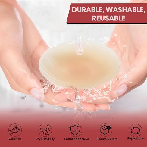 ANYWARES غطاء الحلمة أغطية الحلمات من السيليكون أغطية الحلمات القابلة لإعادة الاستخدام للنساء أغطية الحلمات فطائر اللحم in Saudi Arabia