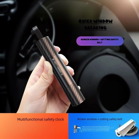 مطرقة آمنة لكسر الزجاج، قطعتان من أداة هروب الزجاج بمطرقة آمنة، أداة هروب السيارة بمطرقة أمان لكسر زجاج النافذة وقاطع حزام الأمان، أداة الهروب في حالات الطوارئ لكسر نافذة السيارة in Kuwait