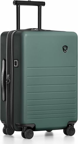 Traveler's Choice Markham Hardside Expandable Luggage with Double Spinner Wheels, Carry-On 21-Inch Suitcase, Green in Saudi Arabia