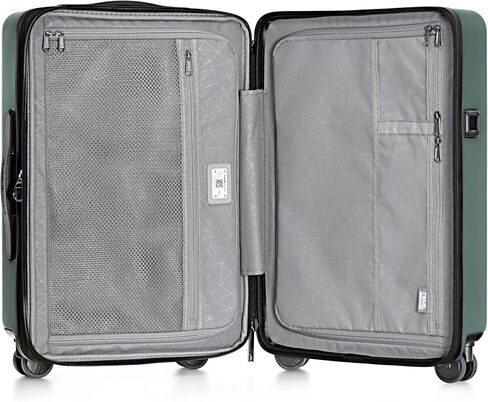 Traveler's Choice Markham Hardside Expandable Luggage with Double Spinner Wheels, Carry-On 21-Inch Suitcase, Green in Saudi Arabia