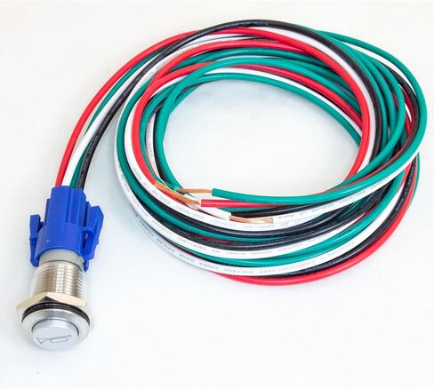 Round backlit horn button and 105db horn (Silver) for ATV, UTV, Golf Car Cart 12 VDC in Saudi Arabia