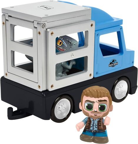 Tile Town Jurassic World Dino Rescue Magnetic Tiles Construction Building Set + Figures + Car, Kids 3-5+, New Action Tiles for Action Play, Realistic Builds, STEM Creative Toy in Saudi Arabia