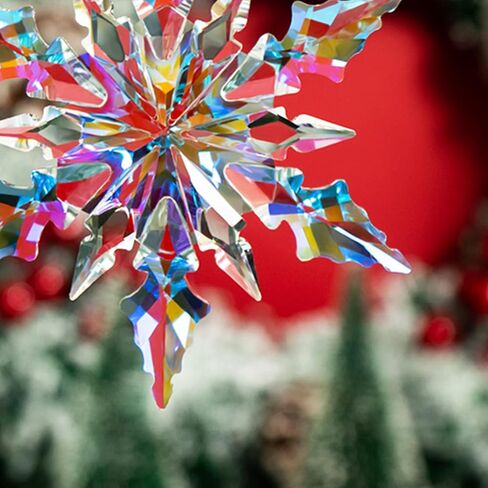 2024 Annual Edition Ornament Crystal Snowflakes Christmas Ornaments (2022-Color) in Saudi Arabia