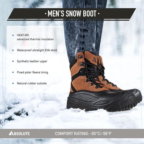 Absolute Sequencer 2 Snow Winter Boots for Men, Warm, Insulated, Waterproof Shell in Saudi Arabia