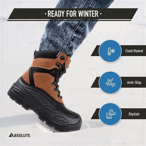Absolute Sequencer 2 Snow Winter Boots for Men, Warm, Insulated, Waterproof Shell in Saudi Arabia