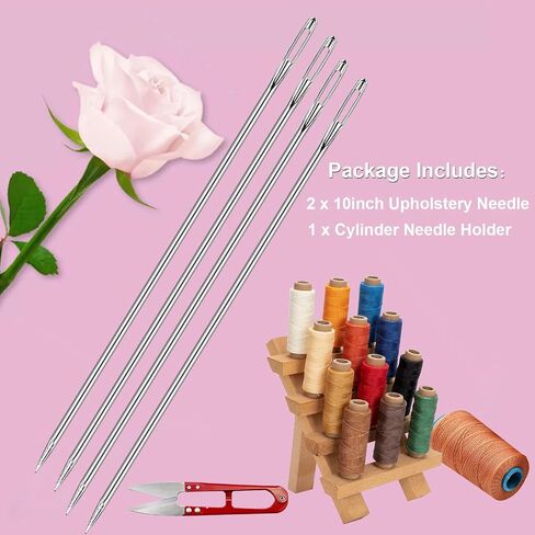 2 Pieces 4 Inch Upholstery Needles Extra Long Sewing Needles Large Eye Stainless Steel Upholstery Needles for Home Craft Sewing Projects (4 Inch) in Saudi Arabia