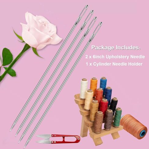 2 Pieces 4 Inch Upholstery Needles Extra Long Sewing Needles Large Eye Stainless Steel Upholstery Needles for Home Craft Sewing Projects (4 Inch) in Saudi Arabia