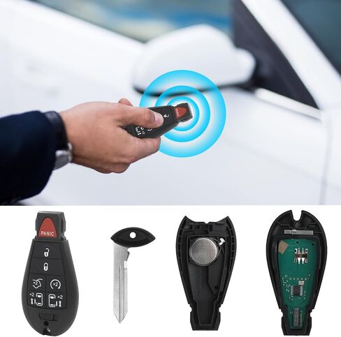 Keyless Remote Smart Key Fob Replacement Fit for M3N5WY783X, Compatible with Chrysler Town and Country 2008-2016, Dodge Grand Caravan 2008-2020, 433Mhz 1Sets(7 Buttons) in Saudi Arabia