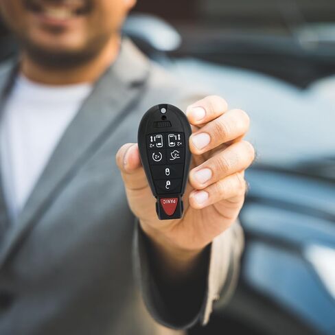 Keyless Remote Smart Key Fob Replacement Fit for M3N5WY783X, Compatible with Chrysler Town and Country 2008-2016, Dodge Grand Caravan 2008-2020, 433Mhz 1Sets(7 Buttons) in Saudi Arabia