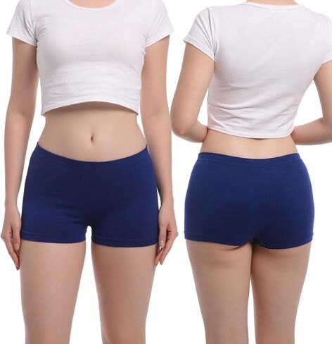 Seamless Boyshort Underwear For Women Nylon Spandex Boyshorts Panties Soft Stretch Boy Shorts Underwear MultiPack in Saudi Arabia