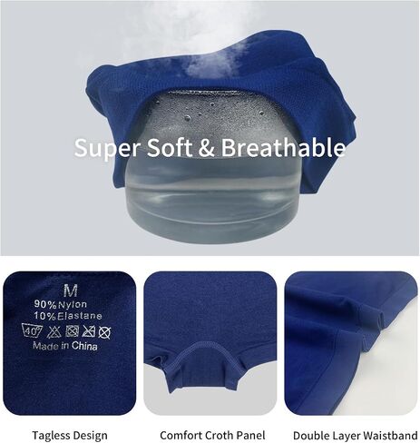 Seamless Boyshort Underwear For Women Nylon Spandex Boyshorts Panties Soft Stretch Boy Shorts Underwear MultiPack in Saudi Arabia