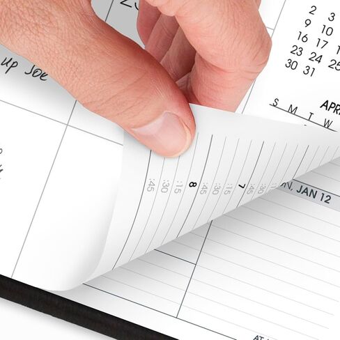 AT-A-GLANCE 2025 Appointment Book Planner, Weekly & Monthly, 8-3/4" x 11", Large, Move-A-Page, Black (70950E0525) in Saudi Arabia