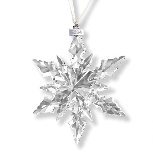 2024 Annual Edition Ornament Crystal Snowflakes Christmas Ornaments (2022-Color) in Saudi Arabia