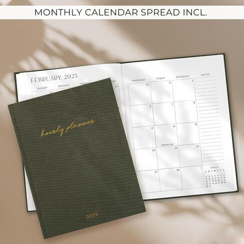 Beautiful 2025 Appointment Book Planner - Sturdy Linen Daily Planner & Weekly Calendar with Half Hourly Schedule Easily Keeps Track Of All Your Appointments - The Perfect Day by Day Organizer in Saudi Arabia