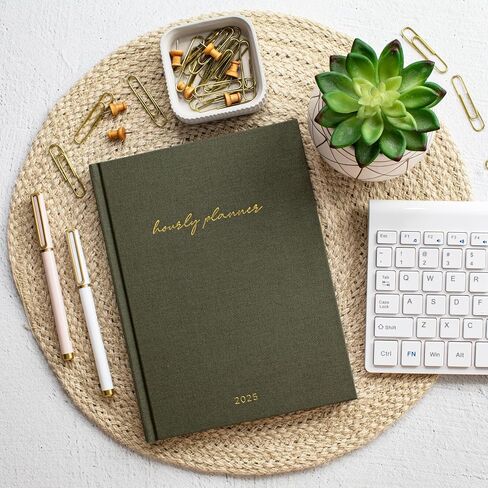 Beautiful 2025 Appointment Book Planner - Sturdy Linen Daily Planner & Weekly Calendar with Half Hourly Schedule Easily Keeps Track Of All Your Appointments - The Perfect Day by Day Organizer in Saudi Arabia