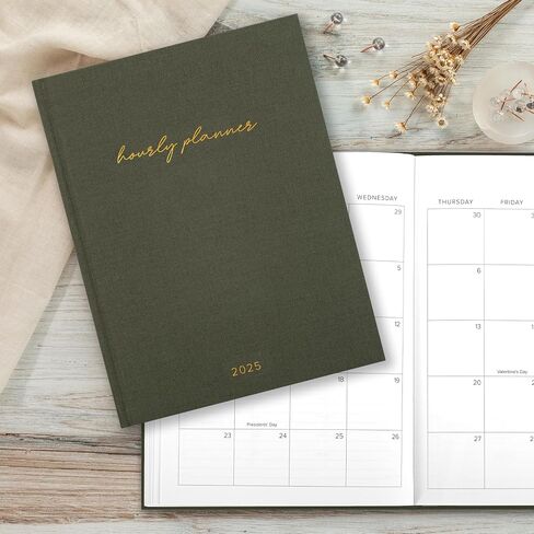 Beautiful 2025 Appointment Book Planner - Sturdy Linen Daily Planner & Weekly Calendar with Half Hourly Schedule Easily Keeps Track Of All Your Appointments - The Perfect Day by Day Organizer in Saudi Arabia