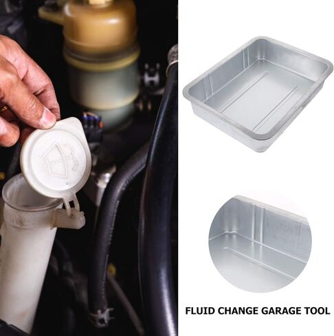 BESPORTBLE Oil Drip Pan Steel Oil Drain Pan Funnel King Drip Tray Heavy Duty Oil Tray Seamless Drain Utility Pan Oil Drip Tray Pan for Mechanics Motorcycle Automotive Oil Oil Change Pan in Saudi Arabia