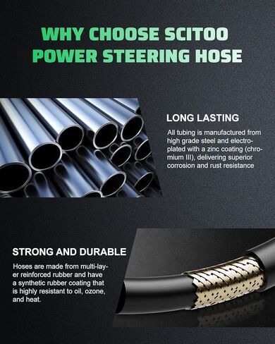 SCITOO Steering Hose Pressure Hose Line Assembly Fit For Kia Sorento 2003 2004 2005 2006 Replace #575003 in Saudi Arabia