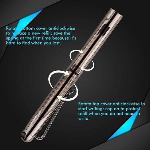 قلم SMOOTHERPRO عالي التحمل من الفولاذ المقاوم للصدأ مع 3 أطراف متوافقة مع عبوة باركر لقلم حبر جاف للأيدي المصابة بالتهاب المفاصل من تريمور باركنسون (SP902) in Kuwait