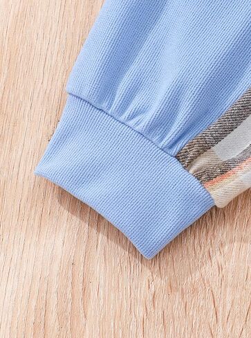 طقم ملابس منقوشة للفتيات من Hilinker مكونة من قطعتين مع قلنسوة وسراويل رياضية ملونة in Kuwait