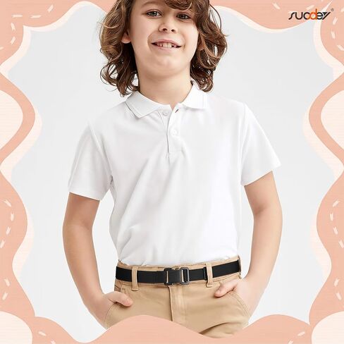 SUOSDEY Kids Elastic Adjustable Belt Easy Clasp Alloy Buckle Stretch Belt Uniform Daily School Toddlers Boys Girls in Saudi Arabia