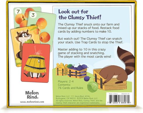 Melon Rind Clumsy Thief in The Candy Shop Math Game- Adding to 20 Card Game for Kids (Ages 8 and up) in Kuwait