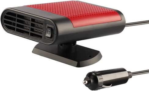 Portable car Heater That Plugs Into Cigarette Lighter 12V Car Heater Defroster 150W 30 Seconds Fast Heating for Winter, Upgraded Car Vehicle Ceramic Heater Air Cleaner for Cars (Red) in Saudi Arabia