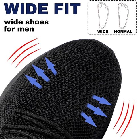 SDolphin Men's Running Shoes Sneakers - Tennis Workout Walking Gym Athletic Rubber Sole Breathable Comfortable Non Slip Fashion Shoes in Kuwait