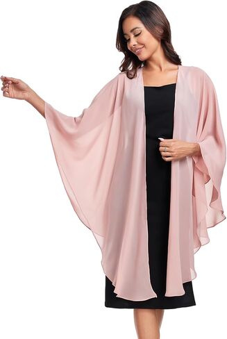 شالات يلتف لحفلات الزفاف المسائية وشاح شيفون ناعم يلتف الزفاف ضيف الزفاف تغطية شال in Saudi Arabia