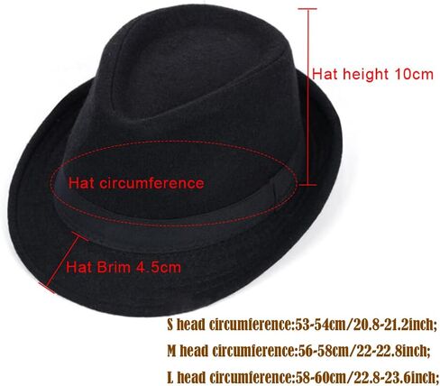 قبعة فيدورا تريلبي كلاسيكية منظمة للجنسين من مانهاتن، قبعة قصيرة الحافة من جاز بنما in Kuwait